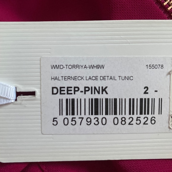 NWT TED BAKER Magenta Pink Cocktail Sleeveless Dress Prom Dress Office Party - Picture 7 of 7